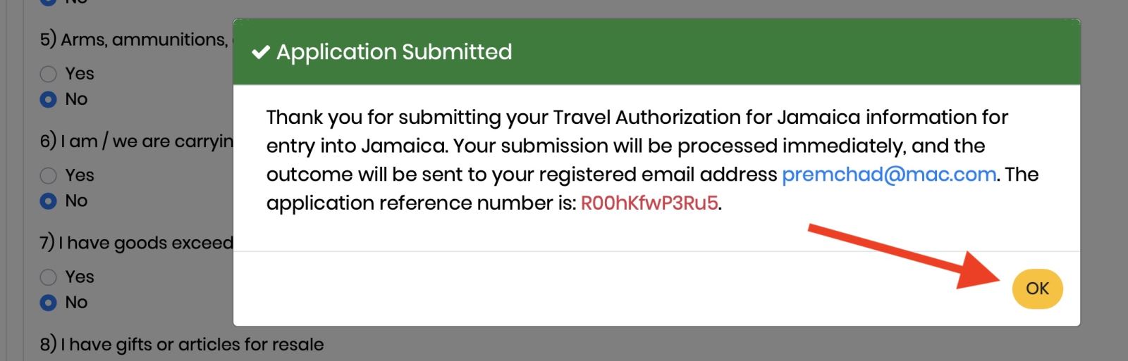 Info Travel Authorisation Form Jamaica Online